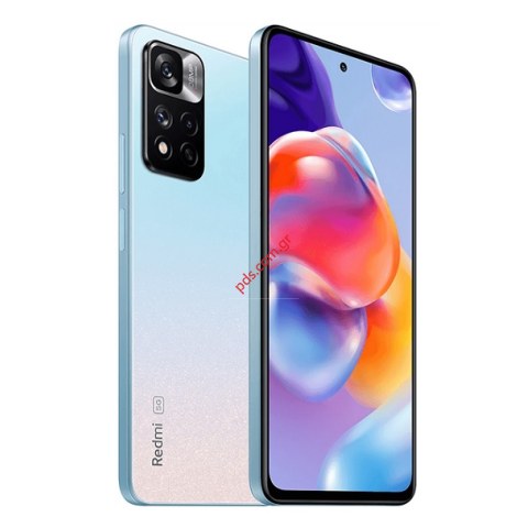 Γνήσια οθόνη σετ LCD Xiaomi Redmi Note 11 Pro Plus 5G Blue (21091116UG) σε μπλέ χρώμα w/Frame Touch screen Digitizer Blister ORIGINAL