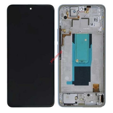 Γνήσια οθόνη σετ LCD Xiaomi Redmi Note 11 Pro Plus 5G Blue (21091116UG) σε μπλέ χρώμα w/Frame Touch screen Digitizer Blister ORIGINAL