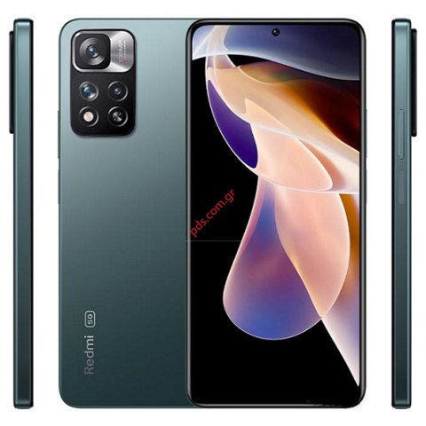 Γνήσια οθόνη σετ LCD Xiaomi Redmi Note 11 Pro Plus 5G Green (21091116UG) σε πράσινο χρώμα w/Frame Touch screen Digitizer ORIGINAL