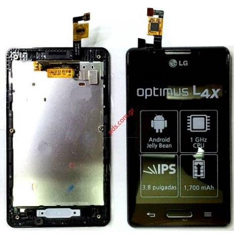 Original complete set LCD LG E440 Optimus L4 II Black Original complete set LCD LG E440 Optimus L4 II Black