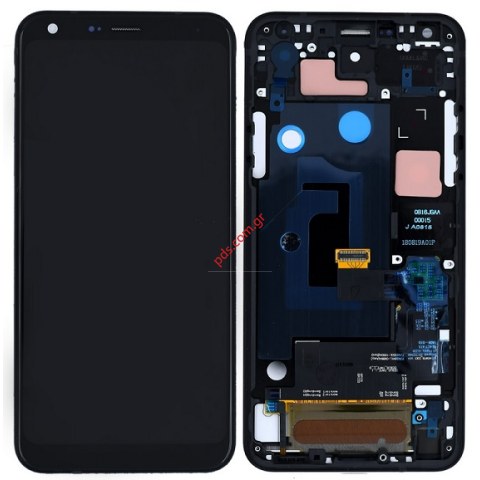 Original set LCD LG LMQ610 Q7+ Black Front cover frame with touch screen digitizer and Display  Original set LCD LG LMQ610 Q7+ Black Front cover frame with touch screen digitizer and Display