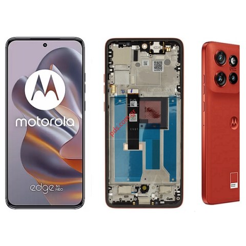 Original set LCD Motorola EDGE 50 NEO XT2409 2024 Red Poinciana Front cover Display P-OLED Touch screen Digitizer ORIGINAL  Original set LCD Motorola EDGE 50 NEO XT2409 2024 Red Poinciana Front cover Display P-OLED Touch screen Digitizer ORIGINAL