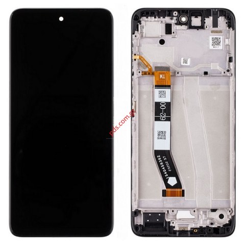 Original Motorola G14 (XT2341) 2023 Black with frame LCD Display IPS Touch screen digitizer Bulk