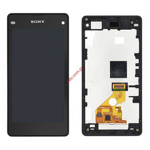 Original Complete LCD Set Black Sony D5503 Xperia Z1 Compact, D5788 Xperia J1 Compact (Front cover with LCD and touch screen digitizer panel). Original Complete LCD Set Black Sony D5503 Xperia Z1 Compact, D5788 Xperia J1 Compact (Front cover with LCD and touch screen digitizer panel).
