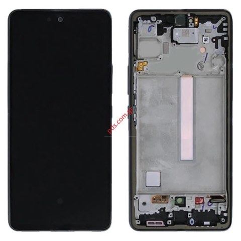 Γνήσια οθόνη σετ Samsung A736B Galaxy A73 5G 2022 Black W/Frame Display LCD AMOLED Touch screen Digitizer Box ORIGINAL