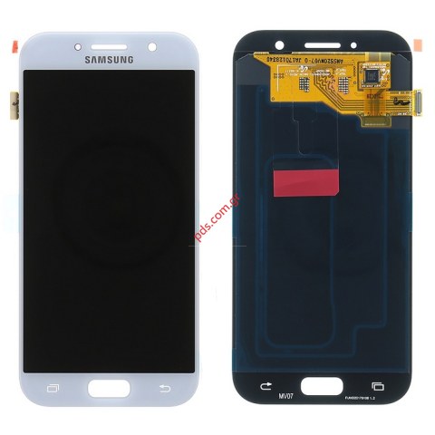 Γνήσια οθόνη σετ Samsung Galaxy A5 A520F (2017) Blue σε μπλέ χρώμα LCD+TOUCH