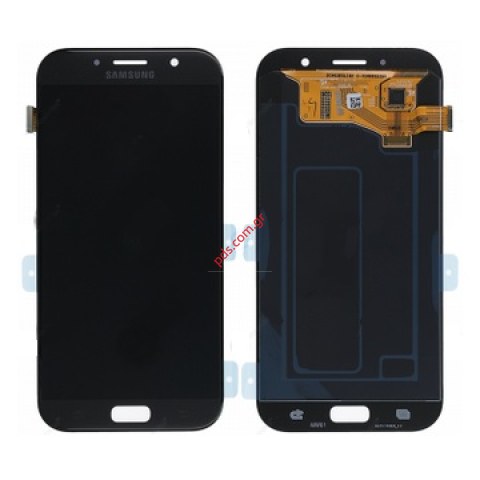 Γνήσια οθόνη σετ Samsung Galaxy A7 2017 (SM-A720F) Black Display module LCD + Touch screen Digitizer σε μαύρο χρώμα