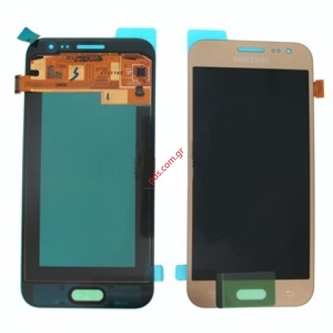 Original LCD set Gold Samsung SM-J200 (2015), Galaxy J2, J200F, J200G Display and digitizer touchpad. Original LCD set Gold Samsung SM-J200 (2015), Galaxy J2, J200F, J200G Display and digitizer touchpad.