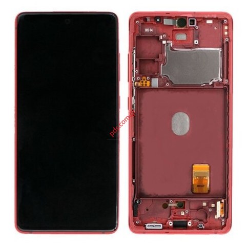 Γνήσια οθόνη σετ Samsung Galaxy S20 FE SM-G780F Red κόκκινο Display module LCD + Touch screen Digitizer frame ORIGINAL  Γνήσια οθόνη σετ Samsung Galaxy S20 FE SM-G780F Red κόκκινο Display module LCD + Touch screen Digitizer frame ORIGINAL