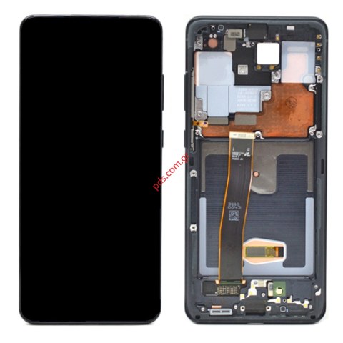 Γνήσια οθόνη σετ Samsung Galaxy S20 ULTRA G988F Black Display module LCD + Touch screen Digitizer frame σε μαύρο χρώμα SVP BOX ORIGINAL Γνήσια οθόνη σετ Samsung Galaxy S20 ULTRA G988F Black Display module LCD + Touch screen Digitizer frame σε μαύρο χρώμα SVP BOX ORIGINAL