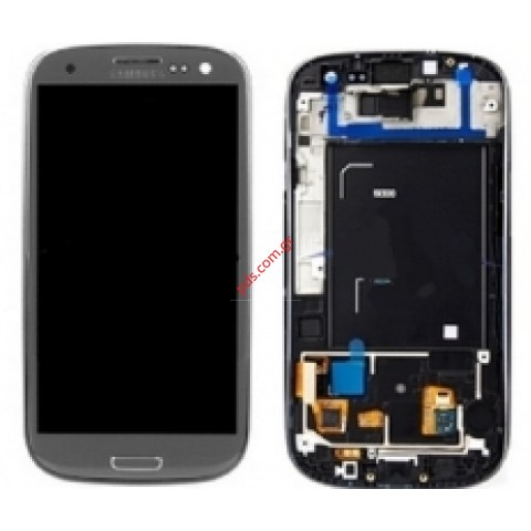 Γνήσια οθόνη set Samsung Galaxy S3 i9300 Grey περιλαμβάνει την οθόνη LCD Display σε γκρί χρώμα Γνήσια οθόνη set Samsung Galaxy S3 i9300 Grey περιλαμβάνει την οθόνη LCD Display σε γκρί χρώμα