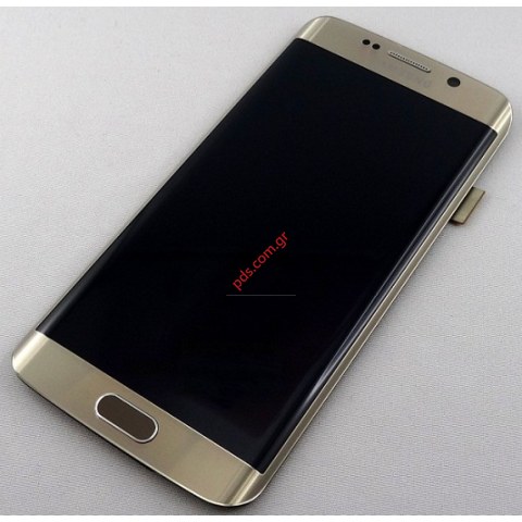 Γνήσια οθόνη σετ Samsung Galaxy S6 G925F Edge LTE Gold σε χρυσό χρώμα