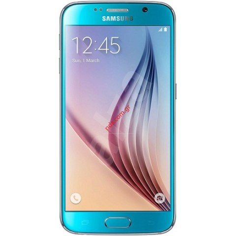 Γνήσια οθόνη σετ Samsung Galaxy SM-G920F S6 (Super Amoled) Blue Topaz σε μπλέ χρώμα 