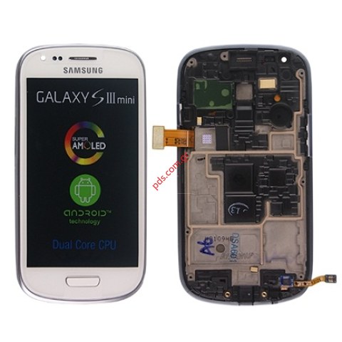 Original LCD Display Samsung GT Galaxy S3 Mini i8190 Complete with Touch Unit Digitazer Ceramic White Original LCD Display Samsung GT Galaxy S3 Mini i8190 Complete with Touch Unit Digitazer Ceramic White