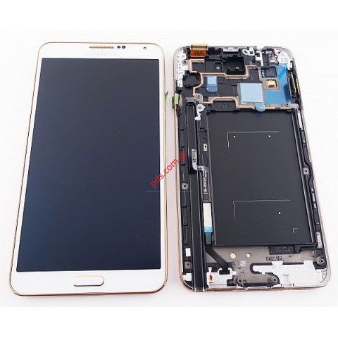 Original LCD set Samsung N9005 Galaxy Note 3 White Gold Display with Touch Unit  Original LCD set Samsung N9005 Galaxy Note 3 White Gold Display with Touch Unit