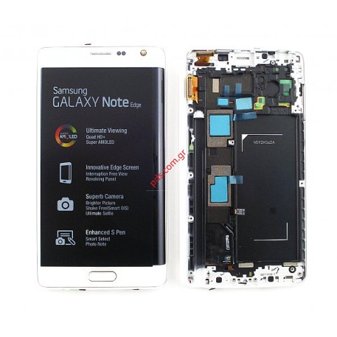 Front cover set LCD Samsung SM-N915FY Galaxy Note Edge white with touch screen and display Front cover set LCD Samsung SM-N915FY Galaxy Note Edge white with touch screen and display