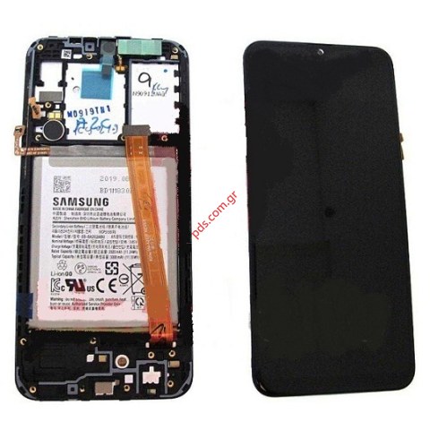 Γνήσια οθόνη σετ Samsung SM-A102U Galaxy A10E Black w/frame και μπαταρία BOX Γνήσια οθόνη σετ Samsung SM-A102U Galaxy A10E Black w/frame και μπαταρία BOX