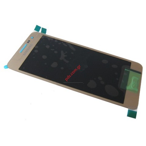 Γνήσια οθόνη σετ Samsung SM-A300F Galaxy A3 Gold σε χρυσό χρώμα 