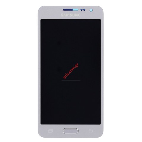 Γνήσια οθόνη σετ Samsung SM-A300F Galaxy A3 Silver σε ασημί χρώμα 