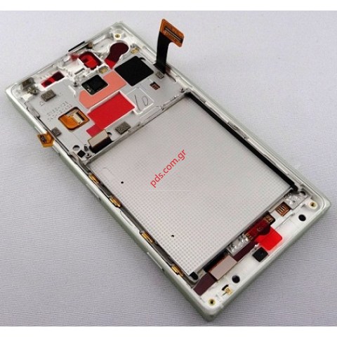 Original Complete LCD set Silver Nokia Lumia 830 Front with touchscreen digitizer (RM-984)