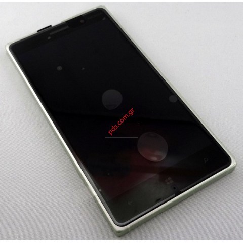 Original Complete LCD set Silver Nokia Lumia 830 Front with touchscreen digitizer (RM-984)