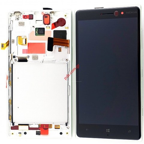 Γνήσια οθόνη σετ Silver Nokia Lumia 830 (Touchscreen digitizer) σε ασημί χρώμα (RM-984)