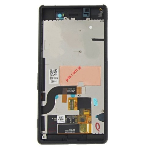 Original front cover LCD display Black Sony Xperia M5 (E5603, E5606, E5653), Xperia M5 Dual SIM (E5633, E5643, E5663) with touch screen.