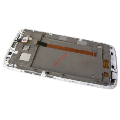 Original front cover set White Alcatel One Touch OT 7050Y Pop S9 with touch screen and LCD display