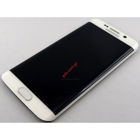 Γνήσια οθόνη σετ White Samsung Galaxy S6 G925F Edge LTE σε λευκό χρώμα (SPECIAL OFFER - LIMITED STOCK)