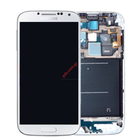 Γνήσια οθόνη σετ White Samsung i9515 Galaxy S4 Value Edition 4G σε λευκό χρώμα Γνήσια οθόνη σετ White Samsung i9515 Galaxy S4 Value Edition 4G σε λευκό χρώμα