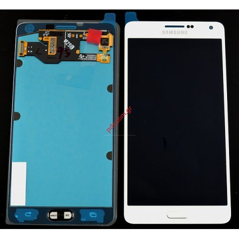 Γνήσια οθόνη σετ White Samsung SM-A700F Galaxy A7 σε λευκό χρώμα (Touch Screen digitizer LCD Display)