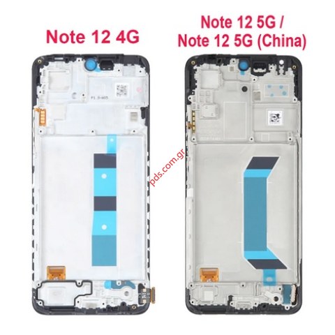 Original Set LCD Xiaomi Redmi Note 12 Pro 5G (22101316C) NO/Frame Display AMOLED Touch screen with digitizer Bulk ORIGINAL