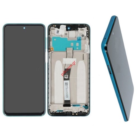 Γνήσια Οθόνη Xiaomi Redmi Note 9 Pro (6.67inch) M2003J6B2G Aurora Blue σε μπλέ χρώμα με Front cover frame Touch Screen Digitizer ORIGINAL Γνήσια Οθόνη Xiaomi Redmi Note 9 Pro (6.67inch) M2003J6B2G Aurora Blue σε μπλέ χρώμα με Front cover frame Touch Screen Digitizer ORIGINAL