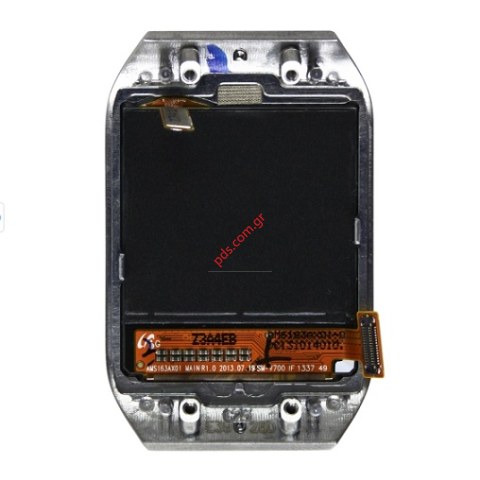 Γνήσια πρόσοψη με οθόνη LCD σετ Galaxy Gear SM-V700 με οθόνη αφής και οθόνη χρωμάτων ασημί.