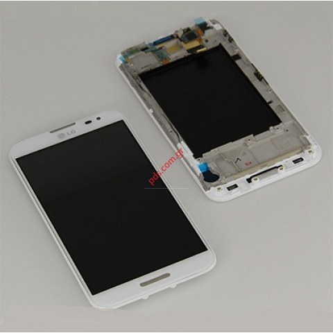 Original front cover LG E986 Optimus G Pro White with touch screen and LCD display  Original front cover LG E986 Optimus G Pro White with touch screen and LCD display