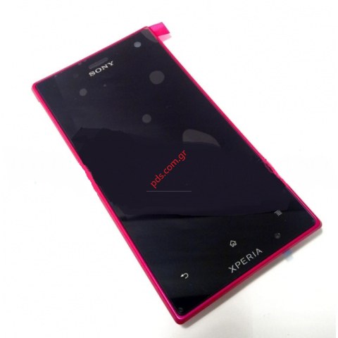 Original front cover with Glass and Digitazer set complete LT26W Xperia ACRO S Pink Original front cover with Glass and Digitazer set complete LT26W Xperia ACRO S Pink