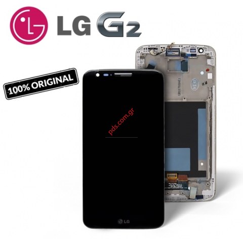 Original front cover LCD set LG Optimus G2 D802 Gold  Original front cover LCD set LG Optimus G2 D802 Gold