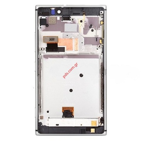 Original front cover Nokia Lumia 925 Silver with touch screen digitizer and LCD Display 
