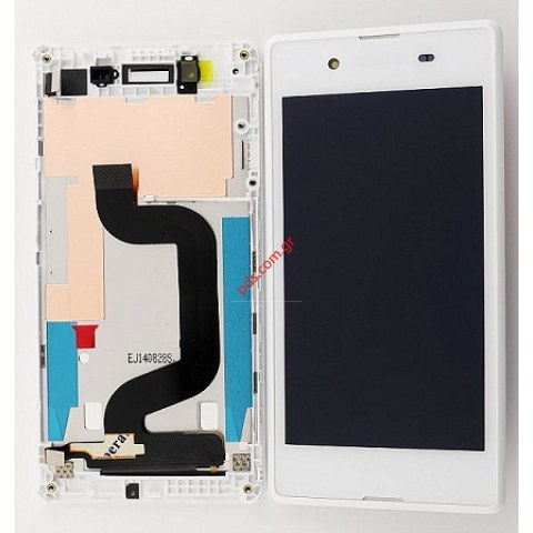 Original front cover set Sony Xperia E3 White D2202, D2203, D2206 with touch screen and display 