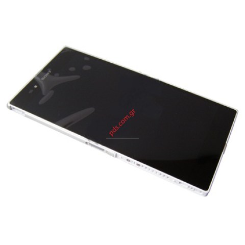Γνήσια πρόσοψη σετ Sony Xperia Z Ultra C6802 White σε λευκό χρώμα (COMPLETE SET ORIGINAL)