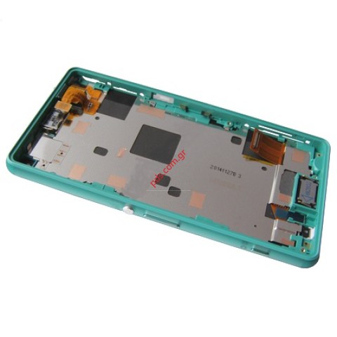 Original front cover Sony Xperia Z3 Compact (D5803) Green with touchpad and lcd display 