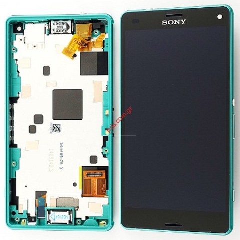 Original front cover Sony Xperia Z3 Compact (D5803) Green with touchpad and lcd display  Original front cover Sony Xperia Z3 Compact (D5803) Green with touchpad and lcd display