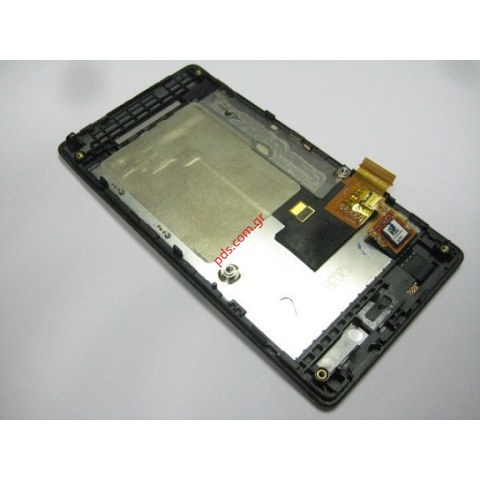 Original set cover (SWAP) Sony Xperia Miro ST23i Black 