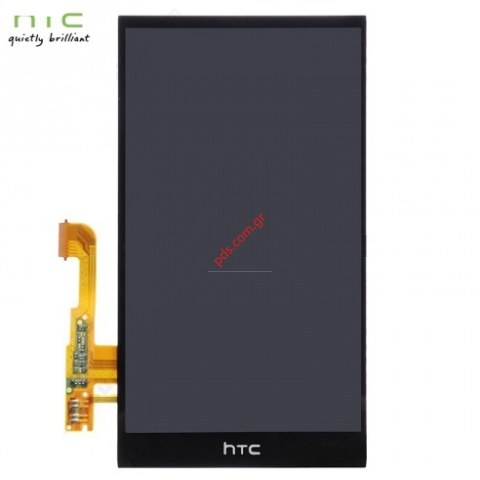 Γνήσιο οθόνη με το εξωτερικό τζάμι και την αφή HTC One M8 Black σε μαύρο χρώμα με digitizer