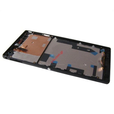 Original front cover set Black Sony D5303, D5306 Xperia T2 Ultra with touch screen and LCD display 