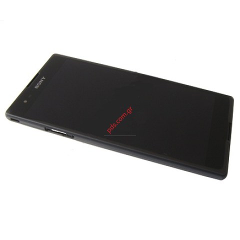 Original front cover set Black Sony D5303, D5306 Xperia T2 Ultra with touch screen and LCD display  Original front cover set Black Sony D5303, D5306 Xperia T2 Ultra with touch screen and LCD display