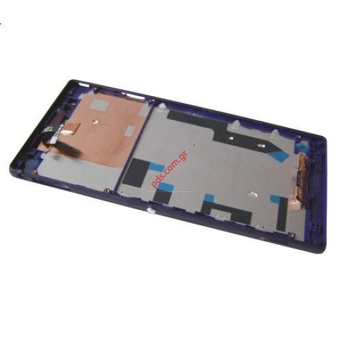 Original front cover set Purple Sony D5303, D5306 Xperia T2 Ultra with touch screen and LCD display 