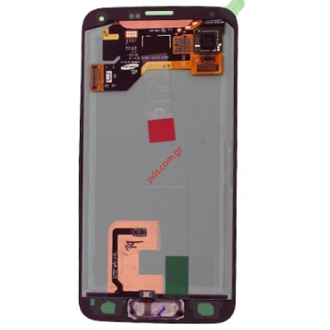 Γνήσιο σετ οθόνης Samsung G900F Galaxy S5 Gold Brown σε χρυσό χρώμα (ΚΑΤΟΠΙΝ ΠΑΡΑΓΓΕΛΙΑΣ ΧΡΟΝΟΣ ΠΑΡΑΔΟΣΗΣ 3~5 ΗΜΕΡΕΣ) 