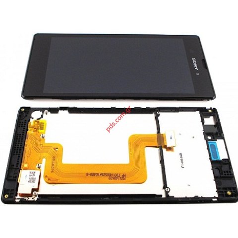 Original front cover Sony D5103 Xperia T3 Black with touch screen  Original front cover Sony D5103 Xperia T3 Black with touch screen