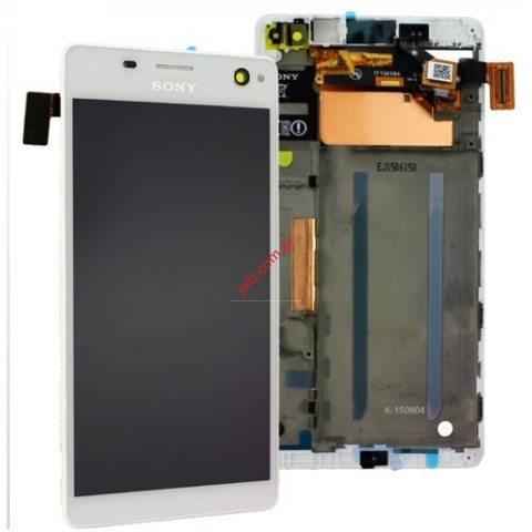 Γνήσιο σετ οθόνης White Sony Xperia C4 E5303, E5306, E5353, Xperia C4 Dual SIM E5333, E5343, E5363 σε λευκό χρώμα. Γνήσιο σετ οθόνης White Sony Xperia C4 E5303, E5306, E5353, Xperia C4 Dual SIM E5333, E5343, E5363 σε λευκό χρώμα.